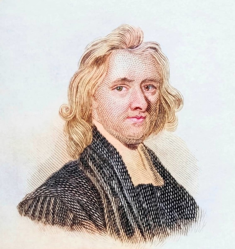 Henry Aldrich, (born 1647 in Westminster, died 14 December 1710 in London) was an Anglican clergyman, philosopher, architect and musician, coloured woodcut from Crabbe's Historical Dictionary from 1825, Historical, digital reproduction