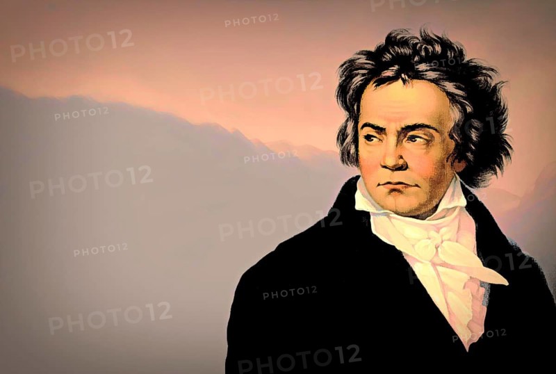 Ludwig van Beethoven, 1770 -1827, German composer, digitally altered