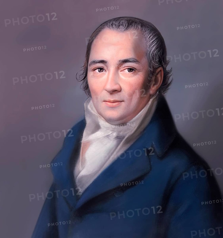 Johann Peter Hebel, 1760 - 1826, German poet, Protestant theologian and educator, Alemannic dialect poet, digitally optimized based on a painting by Philipp Jakob Becker, 1807