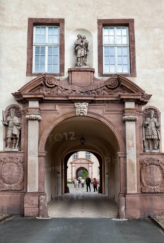 Abbey Castle Corvey in Hoexter, Weserbergland, North Rhine Westphalia, Germany, Europe, Ehemalige Abtei und Schloss Corvey in Höxter, Weserbergland, Nordrhein-Westfalen, Deutschland, Europa