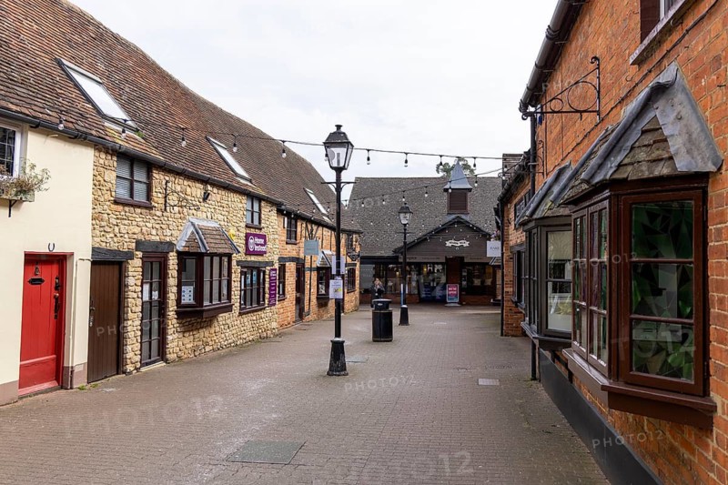 Shops, Meadow Walk, Buckingham, England, United Kingdom