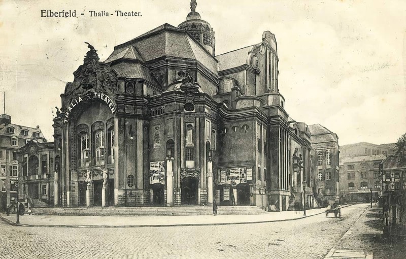 Historical postcard, picture postcard, Thalia Theatre in Elberfeld, today Wuppertal, North Rhine-Westphalia, Germany, digitally enhanced reproduction of an original from around 1900, picture postcard