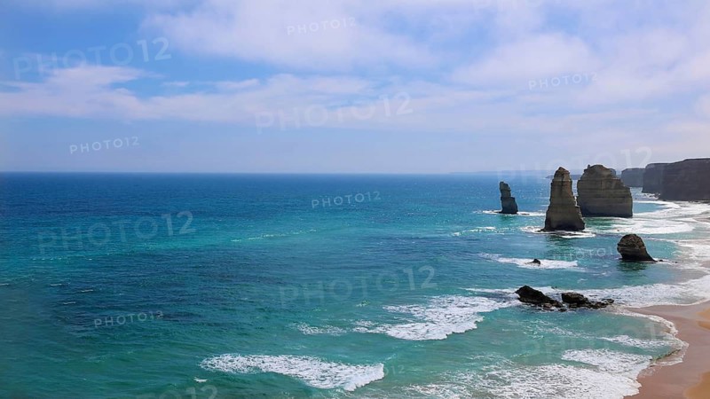 Landmark scenic 12 Twelve Apostles national park landscape in Australia near Melbourne