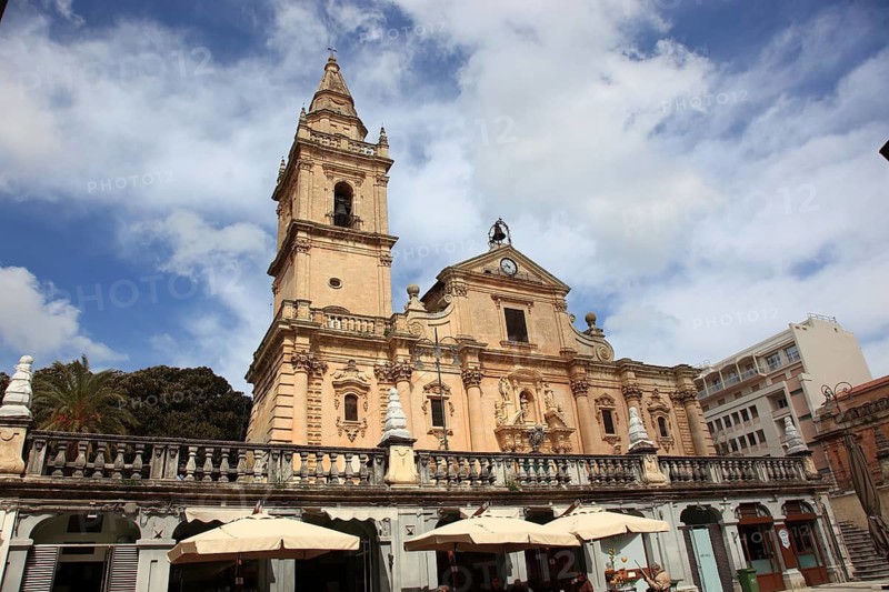 Ragusa, Ragusa Superiore district, Cathedral of San Giovanni Battista in the Upper Town, Sicily, Italy