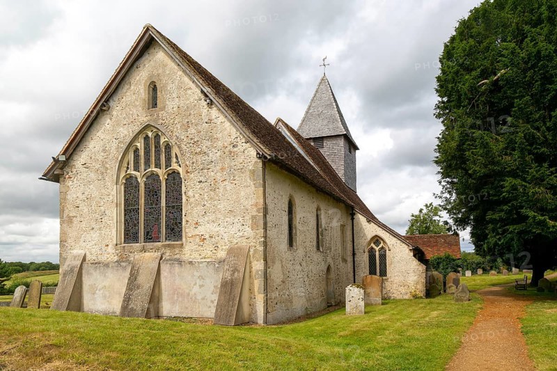Historic village parish church Saint Mary the Virgin, Silchester, Hampshire, England, UK