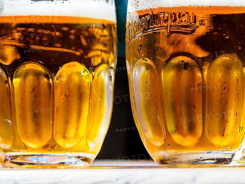 Czech beer, beer glasses
