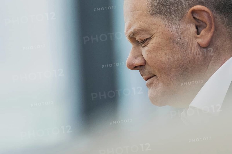 Olaf Scholz (SPD), Federal Chancellor, recorded at a federal press conference on current domestic and foreign policy issues Berlin, 14.07.2023., Berlin, Germany