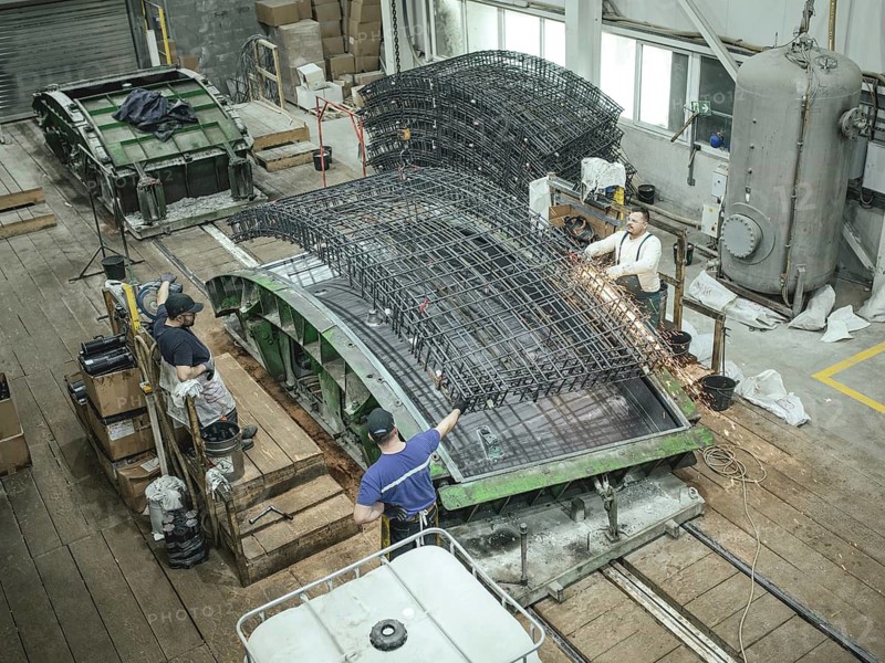 Production of segments for the Brenner Base Tunnel, Zinzendorf, Tyrol, Austria