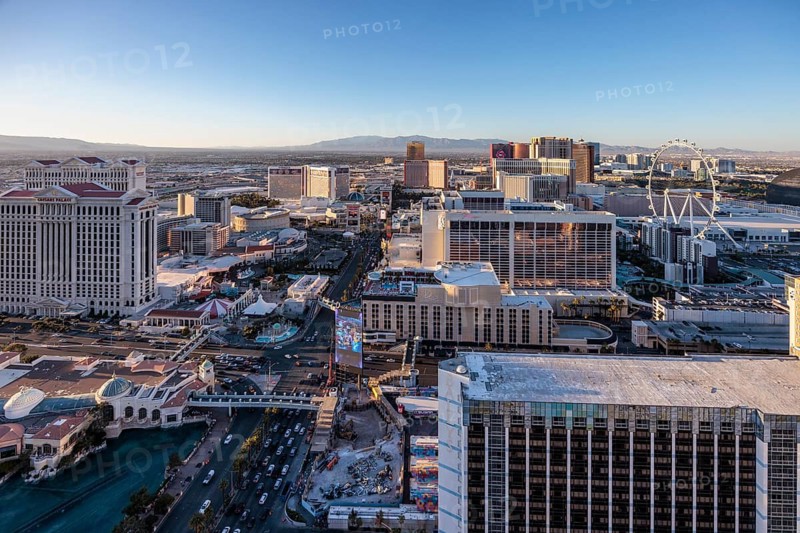 Casinos along Las Vegas Boulevard in Las Vegas, Nevada