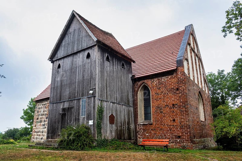 Broock village church, Lübz district, Mecklenburg-Western Pomerania, Germany
