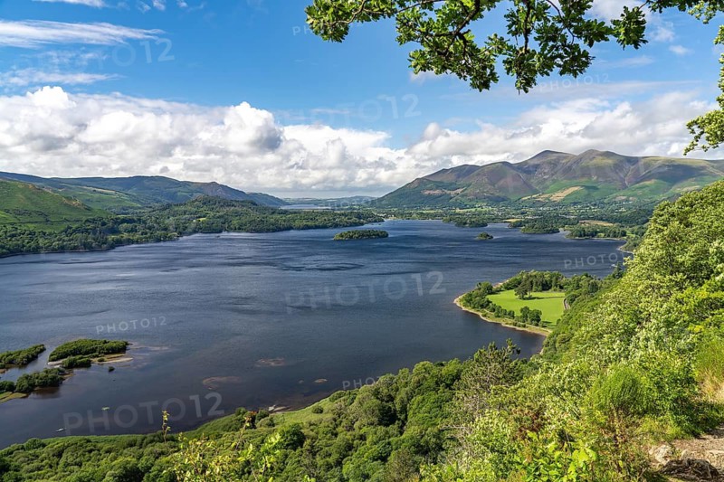 View of Derwent Water in the Lake District, England, Great Britain