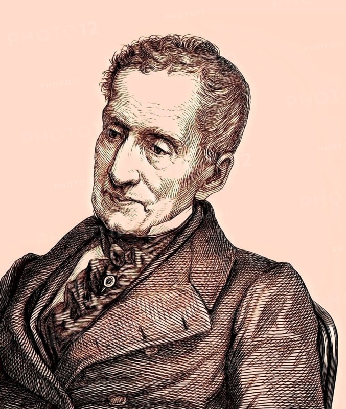 Portrait of Prince Klemens Wenzel von Metternich, 1773-1859, statesman in Imperial Austria, digital edited