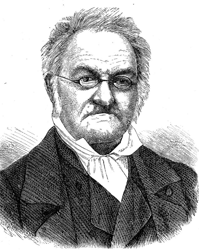 Karl Ritter, 7 August 1779, 28 September 1859, co-founder of comparative geography, writer, geographer, historical, digital reproduction of an original from the 19th century