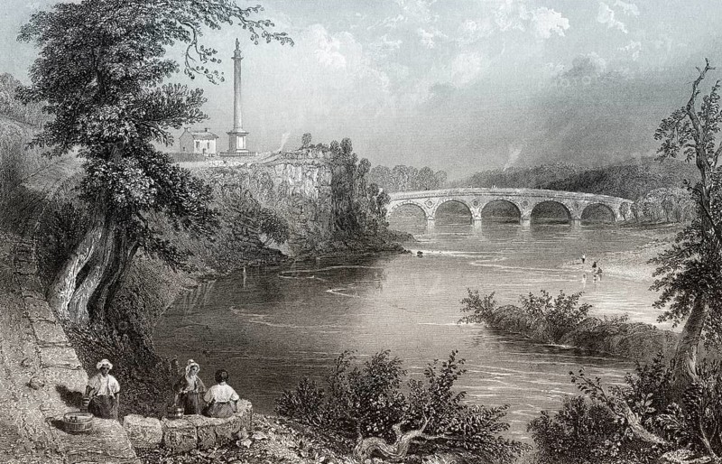 Coldstream Bridge, Northumberland, England, Great Britain