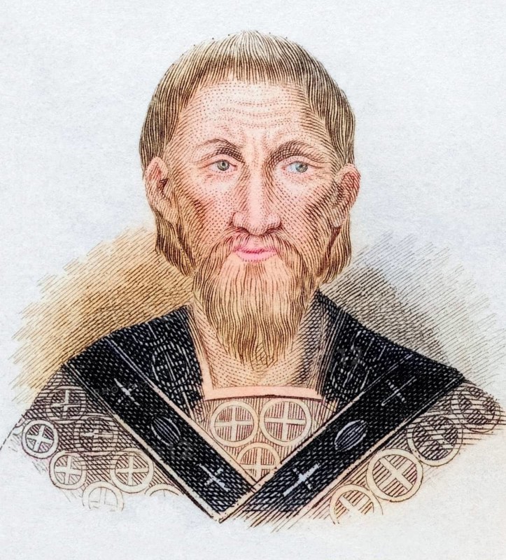 St John Chrysostom, born around 347, died 407, Archbishop of Constantinople and important church father. From the book Crabbes Historical Dictionary, published in 1825, Historical, digitally restored reproduction from a 19th century original, Record date not stated