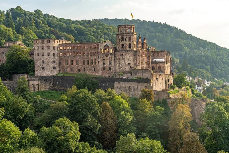 Ruins of the castle in Heidelberg, Baden-Württemberg, Germany