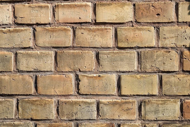 House wall, brick wall, brick wall, Germersheim, Palatinate, Rhineland-Palatinate, Germany