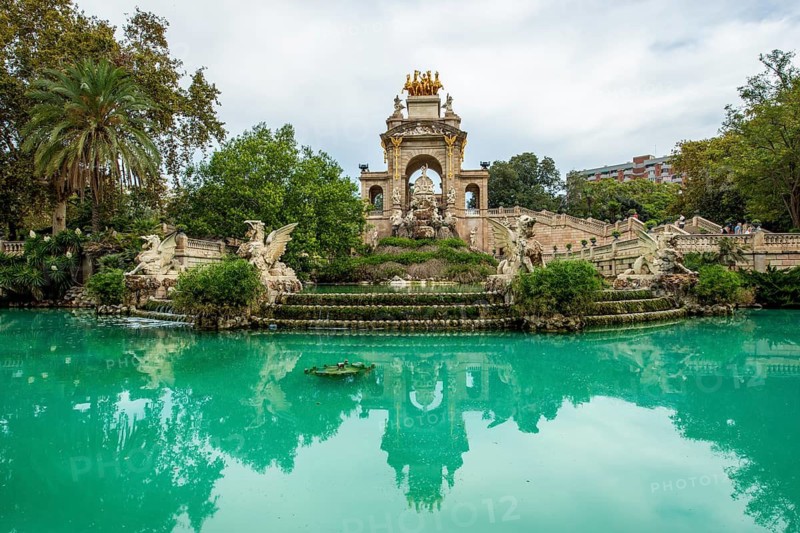 The main fountain in Parc de la Ciutadella (Citadel Park), barcelona, spain