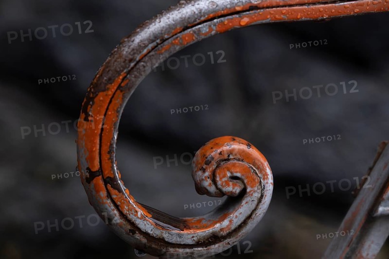 Detail of a banister to the parish church, St Peter, Villnöß, Funes, Villnößtal, South Tyrol, Italy