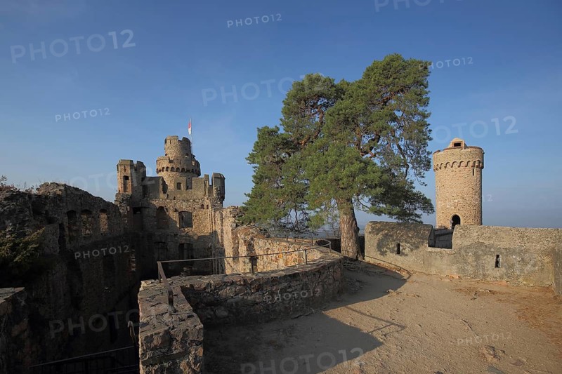 Auerbach medieval castle, Burg, Bensheim, Bergstraße, Hesse, Germany