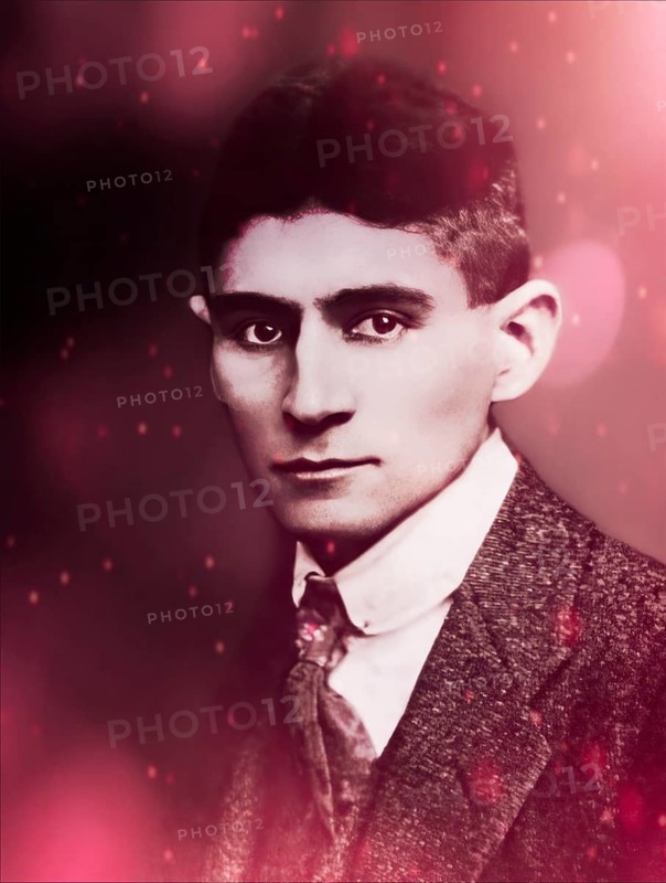 Portrait of Franz Kafka, 1883 – 1924, German-speaking Bohemian novelist, digitally edited according to a photograph