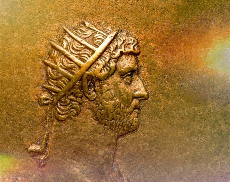 Hadrian or Publius Aelius Hadrianus Augustus, 76 - 138, Roman emperor, digitally edited