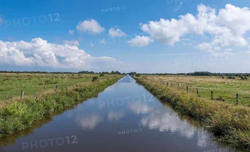 River Godel, Föhr, North Frisia, Schleswig-Holstein, Germany