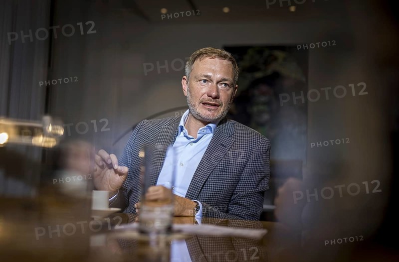 Christian Lindner (FDP), Federal Minister of Finance, recorded during an interview in his office at the Federal Ministry of Finance