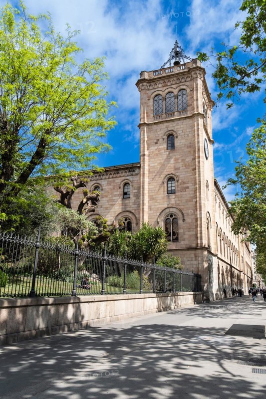 Old building of the University of Barcelona, Spain