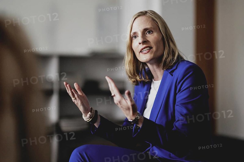 Marie-Christine Ostermann, President of the Association of Family Entrepreneurs, recorded during an interview in Berlin, 2 July 2024