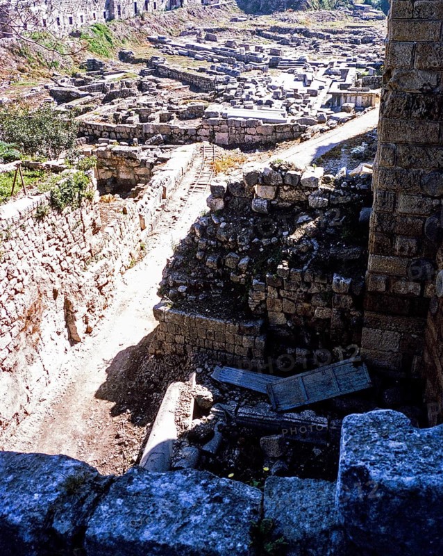 Historical crusader castle, archaeological ruins of ancient Byblos, Lebanon 1998