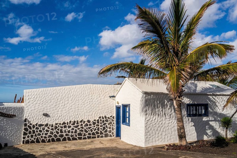 Fishing village El Golfo, Lanzarote, Canary Islands, Spain