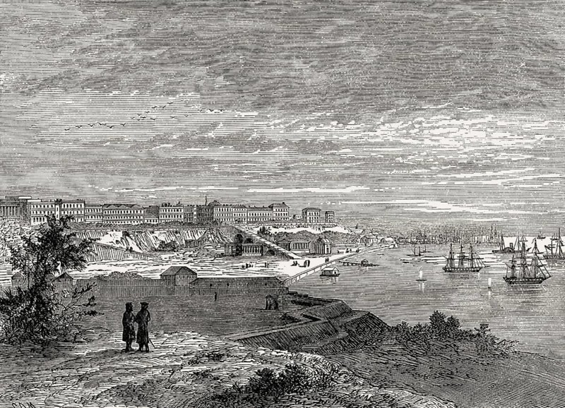 View of Odesa City, Ukraine, c. 1850