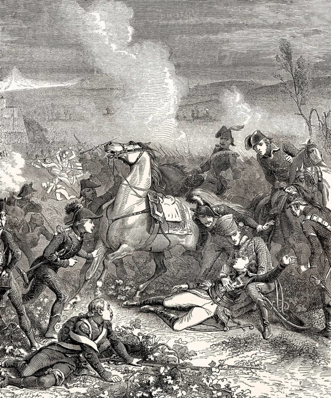 The death of Louis Charles Antoine Desaix, Battle of Marengo, 14 June 1800