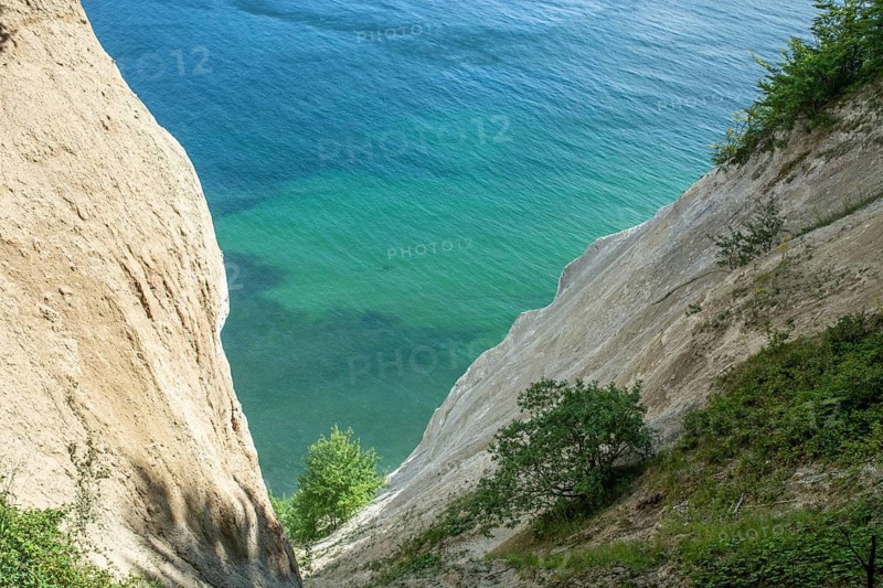 Möns Klint chalk cliff, Baltic Sea, island of Mön, Denmark, Scandinavia