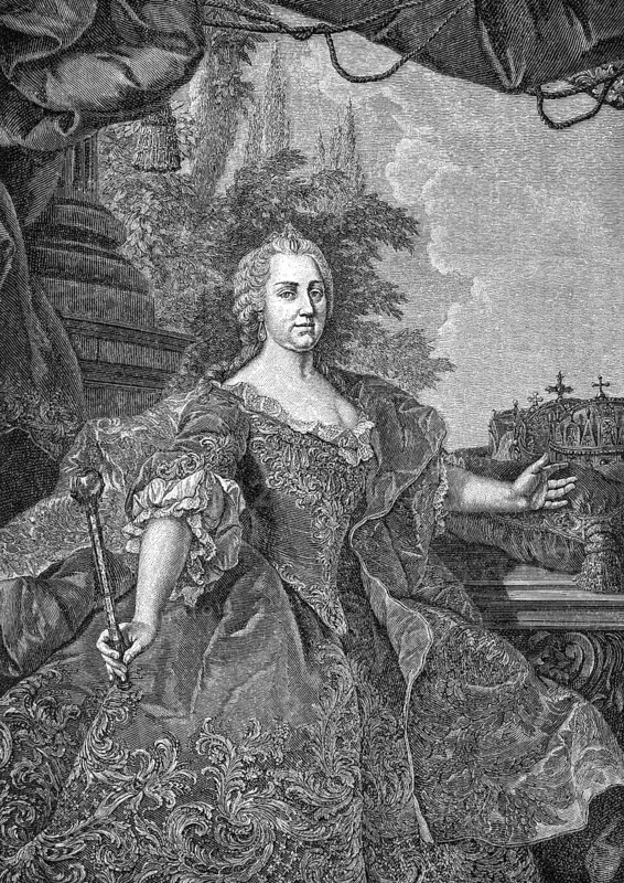 Maria Theresa of Austria, 1717 - 1780, Archduchess of Austria and Queen of Hungary, Croatia and Bohemia