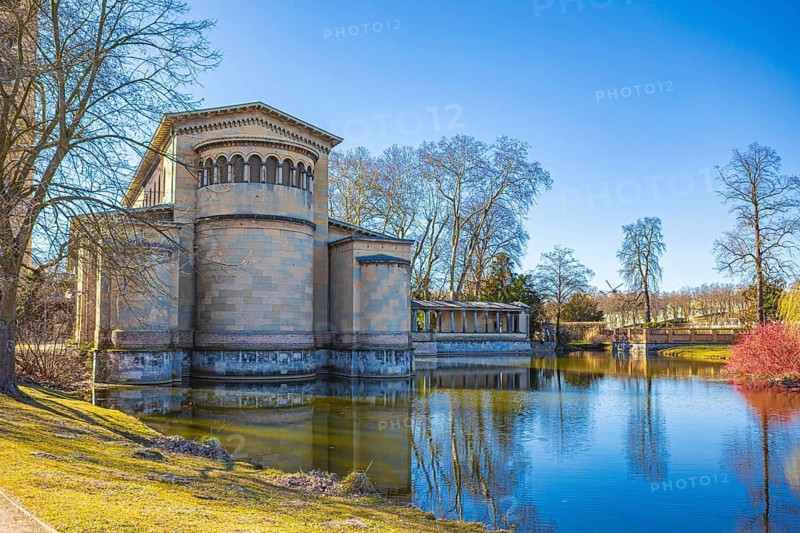 Church of Peace with Emperor Friedrich Mausoleum in Sanssouci Palace Park in Potsdam, Germany