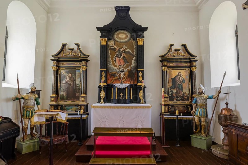 Lubovna Castle, built at the end of the 13th century. Station 10, inside Baroque Chapel