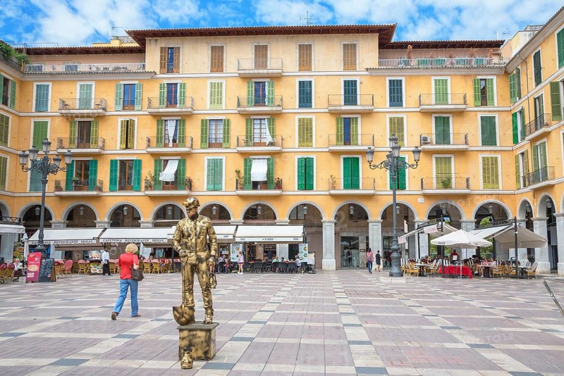 Major Square, Palma de Mallorca, Mallorca (Majorca), Balearic Islands, Spain