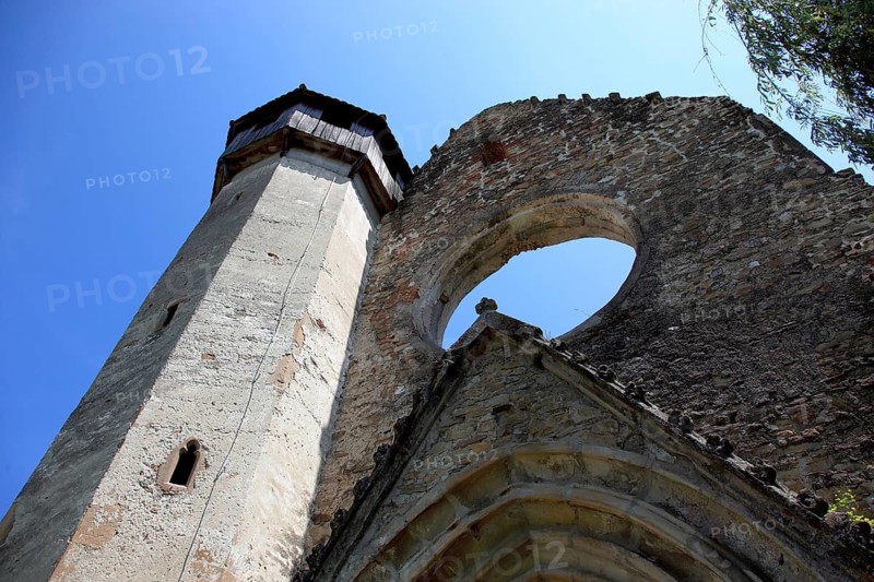 Former Cistercian monastery Carta, Kerz, founded in the 12th century by Cistercian monks and is one of the oldest religious monuments in the region, Sibiu County, Transylvania, Romania