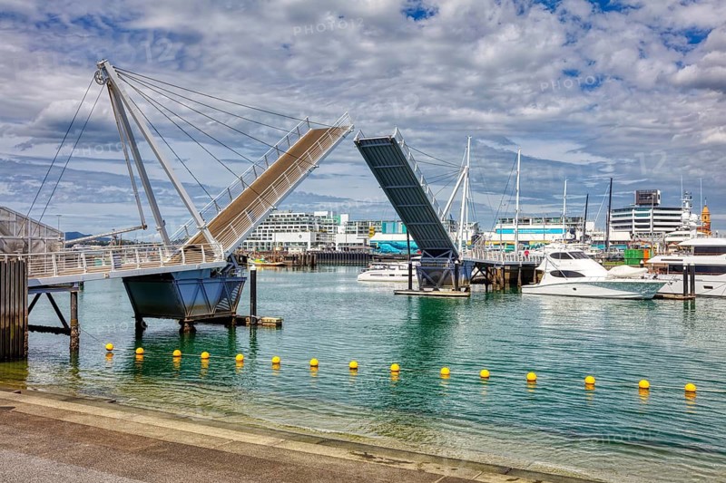 Viaduct Lift Bridge, Marina, Auckland, Neuseeland