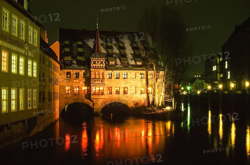 Heilig-Geist Spital an der Pegnitz in Nuremberg, Bavaria, Germany