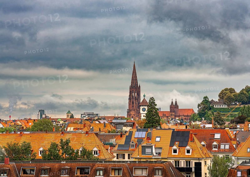 Panorama, City, Freiburg, Breisgau, Germany