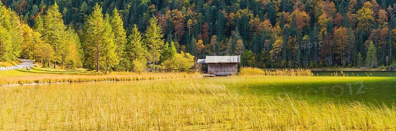 Ferchensee, near Mittenwald, Werdenfelser Land, Upper Bavaria, Bavaria, Germany