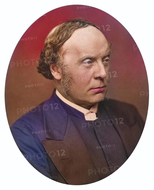 Alfred Barry (1826-1910) English clergyman and scientist: son of the architect Sir Charles Barry, Archbishop of Sydney and Primate of Australia 1884-1899. Photograph published London c1880. Woodburytype, Historic, digitally restored reproduction from a 19th century original, Record date not stated