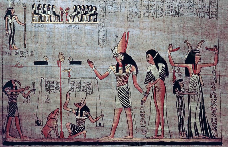 Papyrus sheet, Cairo, Egypt, September 1989, vintage, retro, old, historical