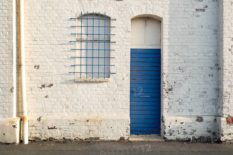 Detailed view of an old Langerhalle in the evening light, Bremerhaven, Bremen, Germany