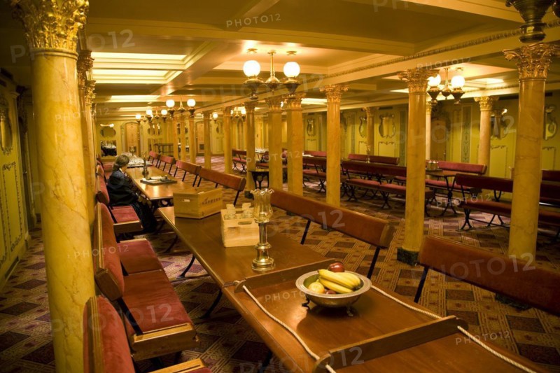 First class dining room, SS Great Britain maritime museum, Bristol, England, UK