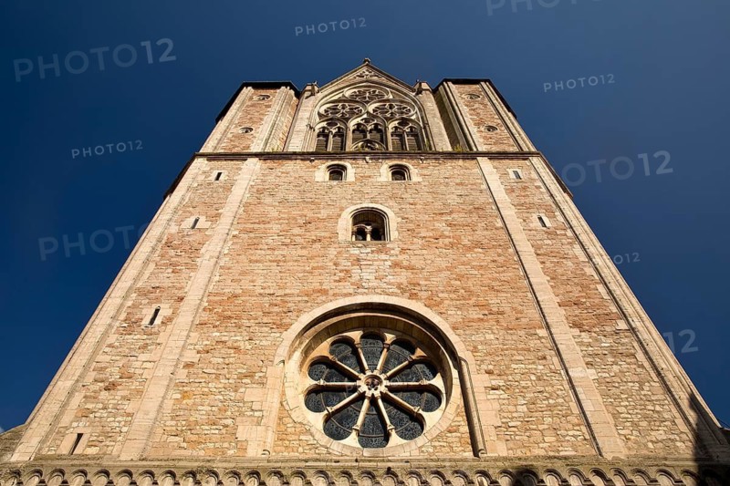 Cathedral, official name Evangelical Lutheran Cathedral Church of St Blasii in Braunschweig, Westwerk, Lower Saxony, Germany