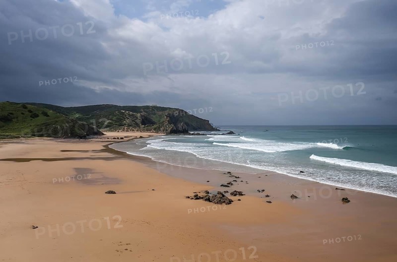 Carrapateira, Algarve, Portugal - Praia do Amado, surfer beach on the west coast, on the Atlantic coast near Carrapateira
